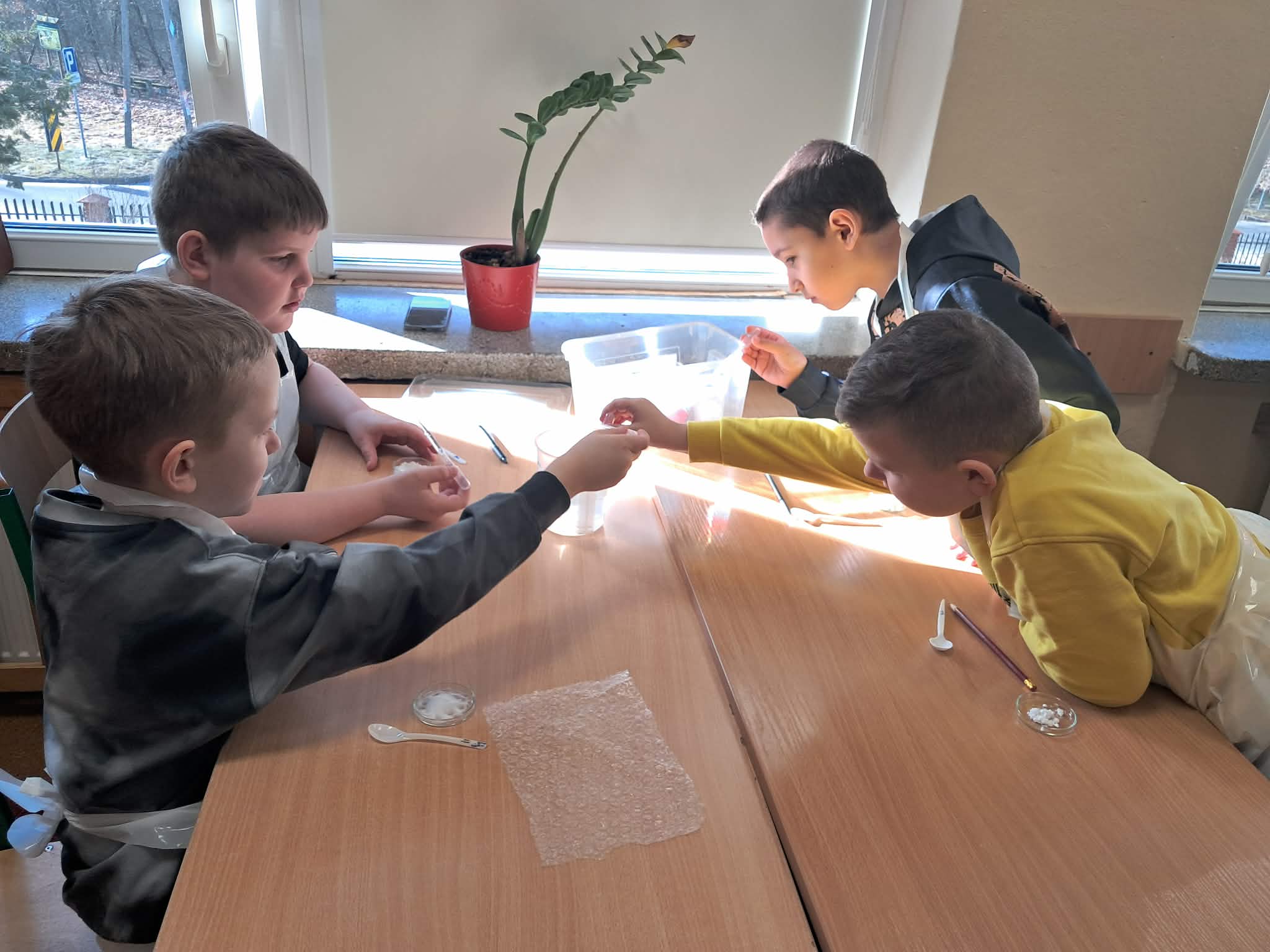 Zajęcia z programu „Świat Młodych Badaczy” w klasach 2 i 3